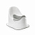 Горшок-стульчик туалетный антискользящий (бело-серый)(то)