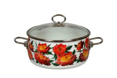 Кастрюля сф. "PEONY" 5,0л низк.