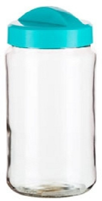 Банка для сып. прод. (стекло) Avena 1,5 л (бирюза)(то)