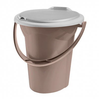 Ведро-туалет "ЛОТОС" корич. (то)