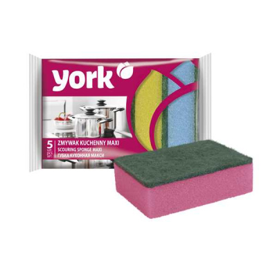 Губки для посуды YORK МАКСИ 5шт 