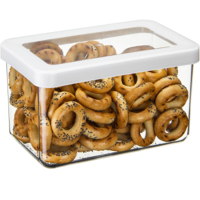 Емкость для сыпучих продуктов СТЕП 1,1л (белый) (то)