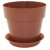 Горшок Протея 0,7л с поддоном Терракот