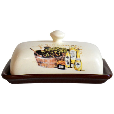 Масленка керамическая  17*12*7см