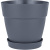 Горшок для цветов Villa de Fiori D360мм с поддоном 20л вулканический серый (то)