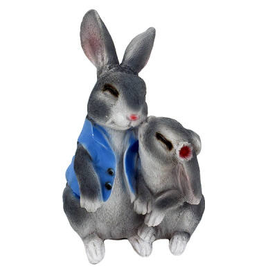 Зайчики пара целующаяся 26х16х13