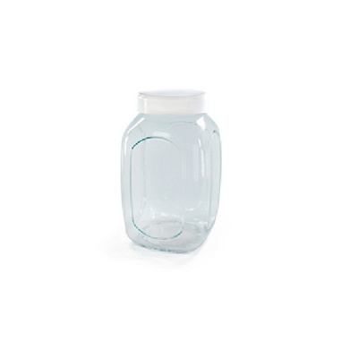 Банка для сып. прод. (стекло) Krita 1,5 л (снежно-белый)(то)