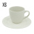 Набор кружки 240мл и блюдца (6шт) 2сорт