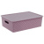 Корзинка "Береста" 7,5л 350х 245х105мм с крышкой (сирень) (то)