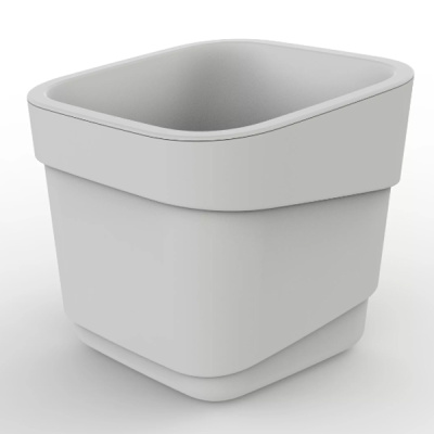 Горшок для цветов фактурный Hills 7л (d221, h207мм)(молочный) (то)