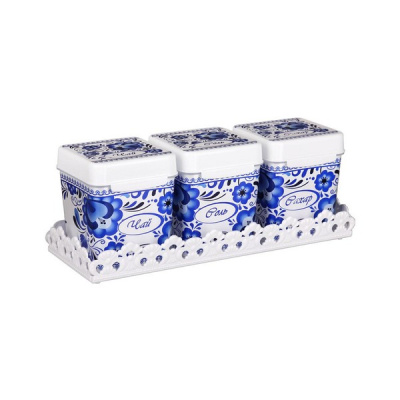 Набор ёмкостей "Шале" 1,2л. на подставке  (то)