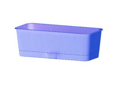 Ящик балконный "Прованс", 6л, с поддоном лаванда (то)