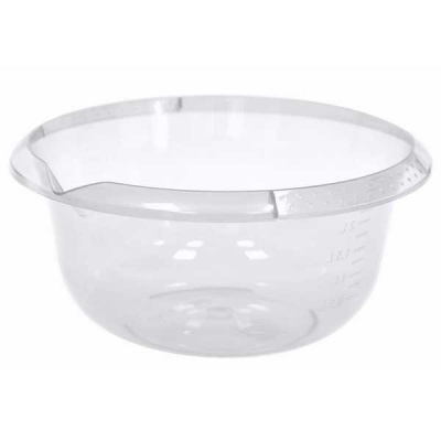 Миска с мерным делением и носиком для слива 2л. (прозрачная)