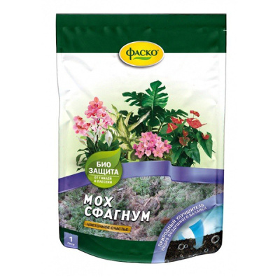 Мох Сфагнум Фаско® Цветочное счастье дой-пак 1л