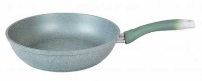 Сковорода 220/60 мм с ручкой, АП (фисташковый мрамор)