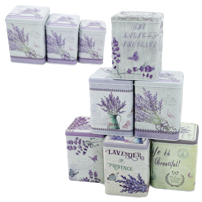 Набор банок для сыпучих продуктов 3шт (7*7*10см / 9*9*11см / 11*11*13см)