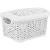 Корзинка прямоугольная Fiori 3,3л (с крышкой) белое облако (то)