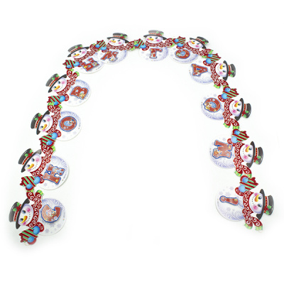 Украшение-гирлянда бумажная 2.1м С НОВЫМ ГОДОМ! 