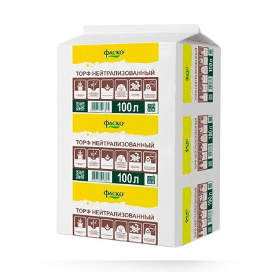 Торф нейтрализованный Фаско прессованный 100л