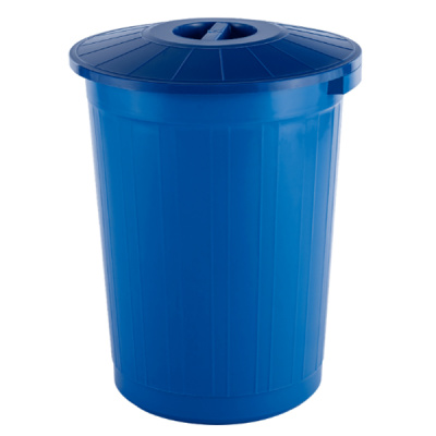 Бак 60л с крышкой вторичка (синий)