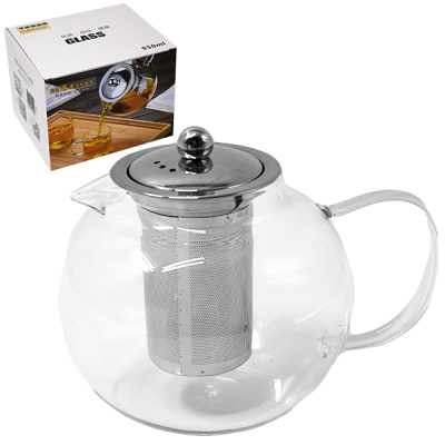 Чайник стеклянный 800мл, заварочный
