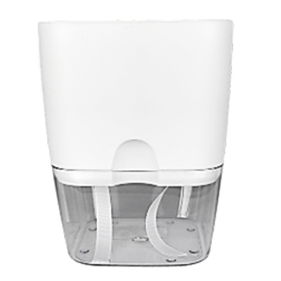 Горшок "Квадрат" Аквадуэт, D11,5, 1,5л, белый