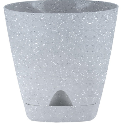 Горшок для цветов AMSTERDAM D140 с прикорневым поливом 1,35л светлый камень