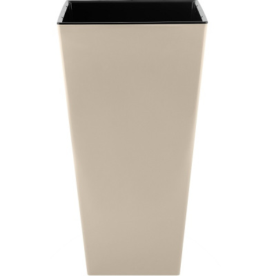 Горшок для цветов London CUBE 19,4л c дренажной вставкой калифорнийск.миндаль (то)