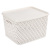 Корзина "Плетенка" 350х290х225 с крышкой (бежевый) (то)