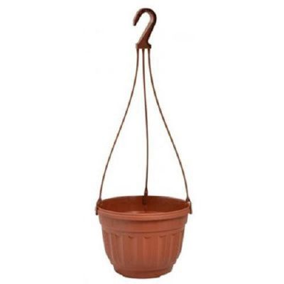 Горшок цветочный подвесной 3,75л коричневый (то)