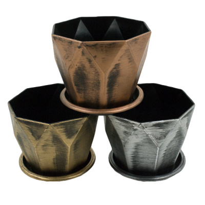 Кашпо для цветов ФАСЕТ D20xH17см