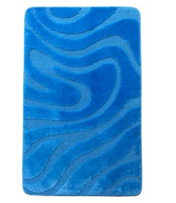 Коврик из полипропилена на латексной основе  60х100(1) L CADESI LEMIS  голубой 3014