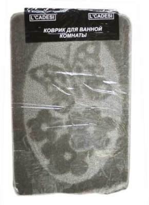 Коврик из полипропилена на латексной основе, "L'CADESI MONO", 50х80см, Серый