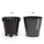 Горшок цв. для орхидеи 5л "Лея" двойной (графитовый)(то)