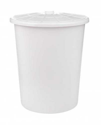 Бак 100л с крышкой универсальный (белый)(то)