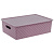Корзинка "Береста" 7,5л 350х 245х105мм с крышкой (сирень) (то)
