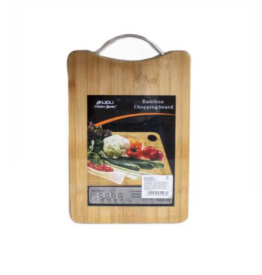 Доска разделочная бамбуковая 22*32см, с металлической ручкой