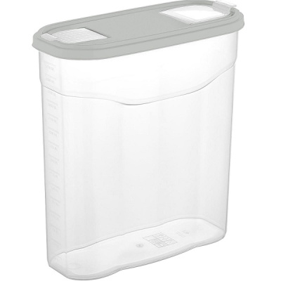 Банка для сыпучих продуктов BERGEN 4л пепельный жемчуг (то)