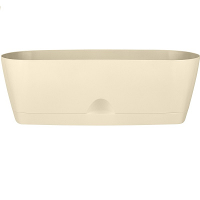 Горшок для суккулентов Amsterdam овальный 25см сливочный (то)