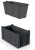 Ящик для цветов + вкладка  ARREDO 80*42*42см (антрацит)