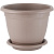 Горшок для цветов Aphrodite 430мм, 25,8л с подставкой №8 французский платан (то)