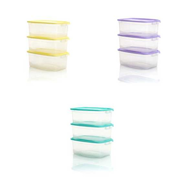 Комплект контейнеров для СВЧ (3шт) КАСКАД-2 1,0л прямоуг.