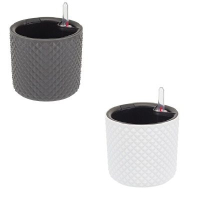 Кашпо ФАСЕТ D220мм 3,8л/6,2л с вставкой и с автополивом (то)