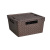 Коробка "Береста" 11л с крышкой квадр.(венге)  (то)