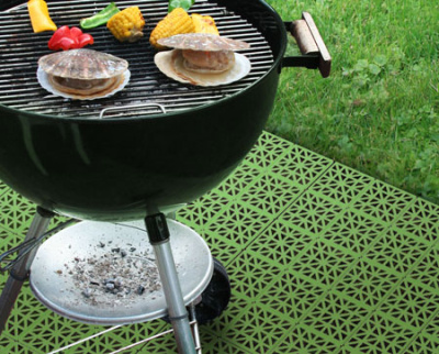 Пластиковое покрытие ERFOLG набор 9пл.34х34см (зел.) (то)