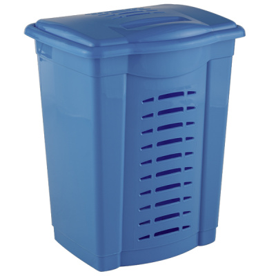Корзина для белья 420х350х550мм (голубой)