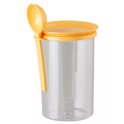 Банка для сыпучих продуктов 0,7л с ложкой (то)