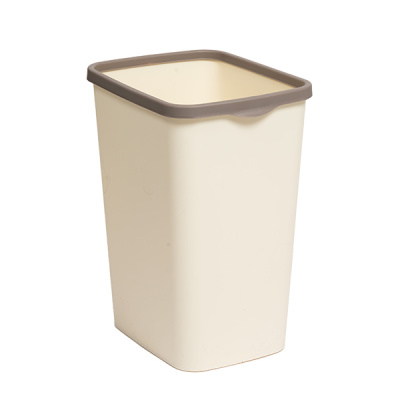 Ведро для мусора с фиксатором 20л "Tandem" (слон.кость/шоколад) (то)