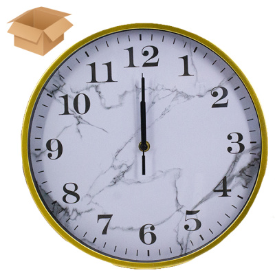 Часы настенные Ø-29см МРАМОР