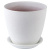 Горшок Винил бутон бел.12см  1л 410019